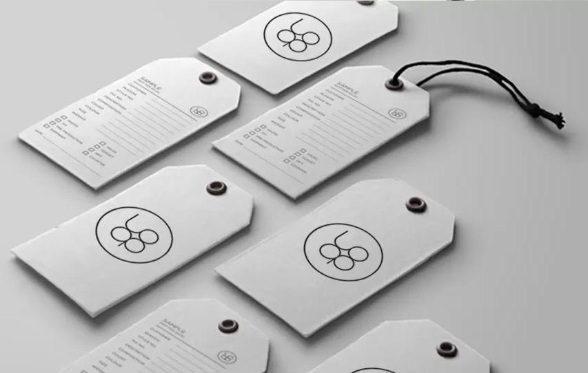 Бирки для одежды картонные с полноцветной печатью Бирки для одежды картонные с полноцветной печатью